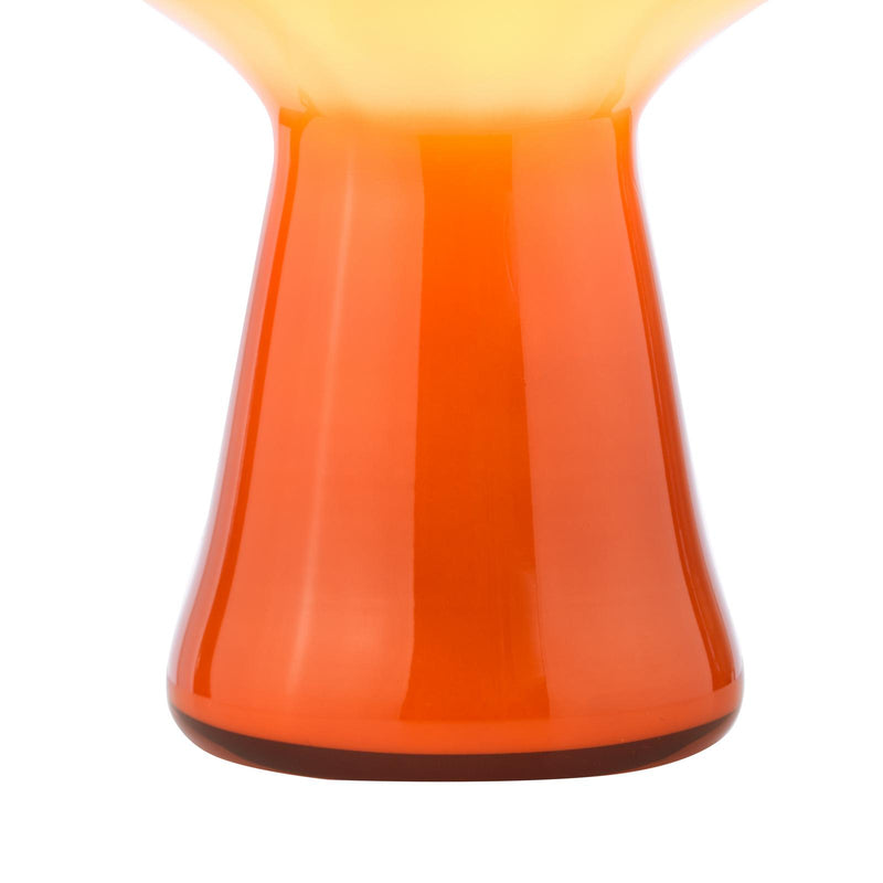 Dar Lighting Chrissy Table Lamp Orange Art Glass • CHR4211