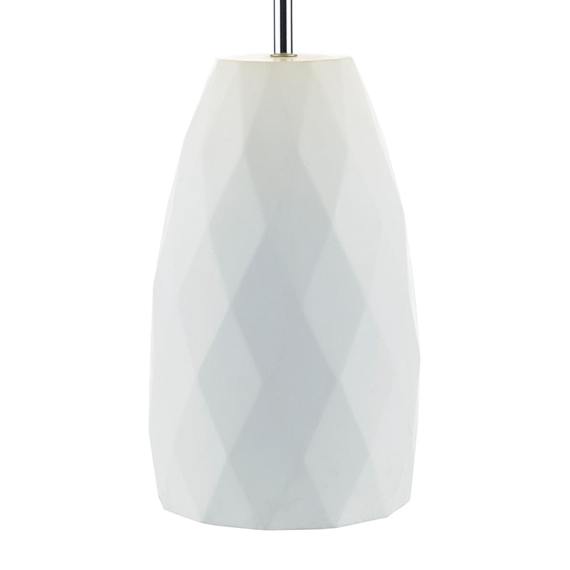 Dar Lighting Ciara Table Lamp White With Shade • CIA422