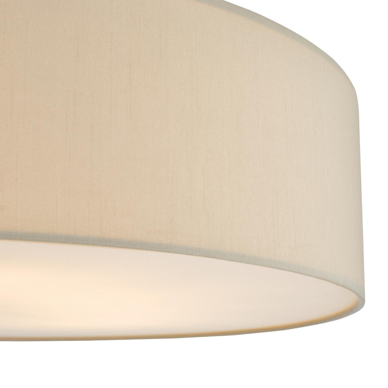 Dar Lighting Cierro 6 Light Flush Taupe 80cm • CIE4801