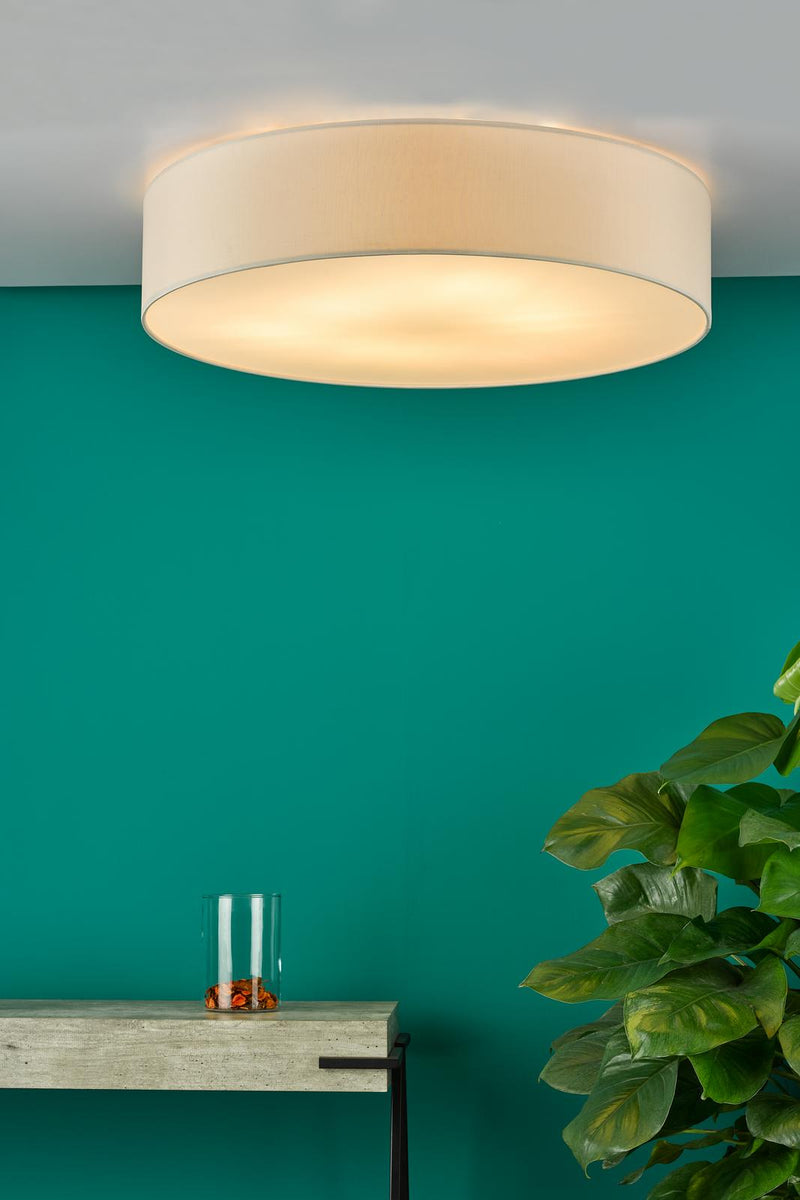Dar Lighting Cierro 6 Light Flush Taupe 80cm • CIE4801