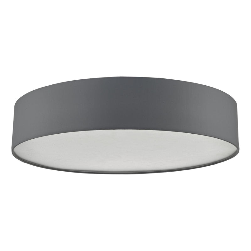 Dar Lighting Cierro 6 Light Flush Grey 80cm • CIE4839