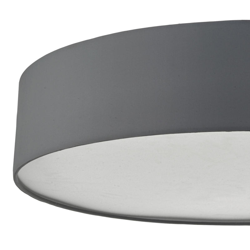 Dar Lighting Cierro 6 Light Flush Grey 80cm • CIE4839