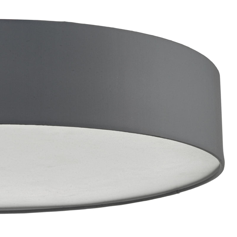 Dar Lighting Cierro 6 Light Flush Grey 80cm • CIE4839