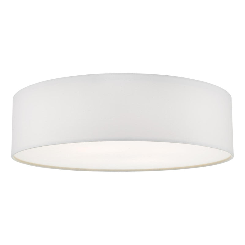 Dar Lighting Cierro 4 Light Flush Ivory 60cm • CIE5015