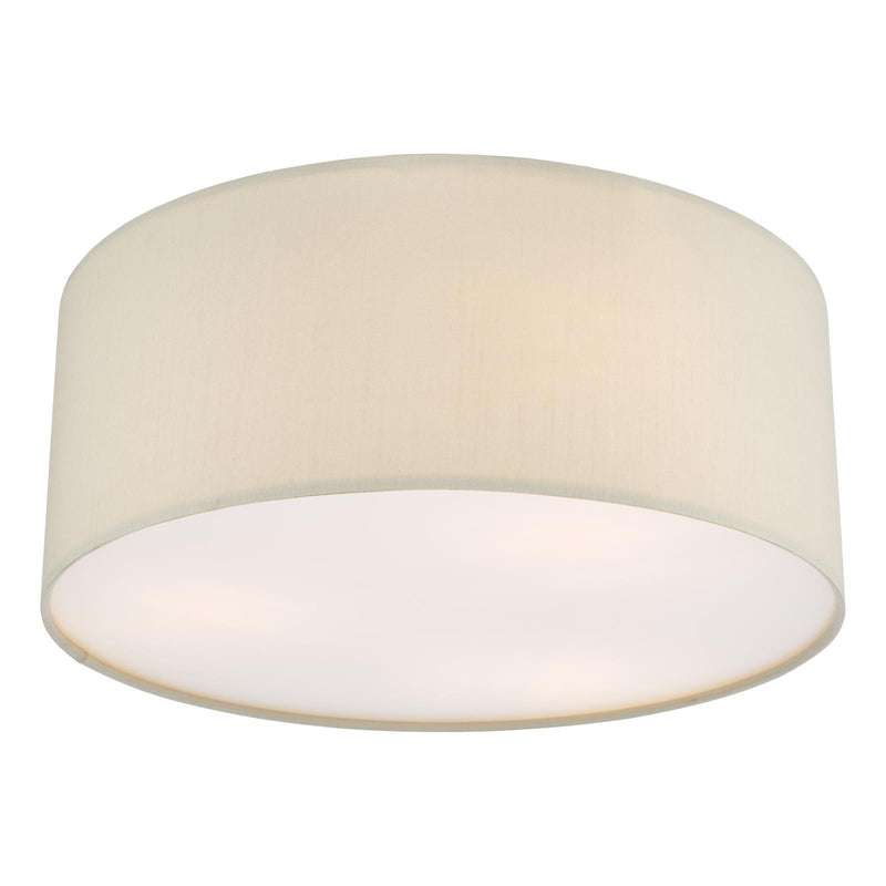 Dar Lighting Cierro 3 Light Flush Taupe 40cm • CIE5201