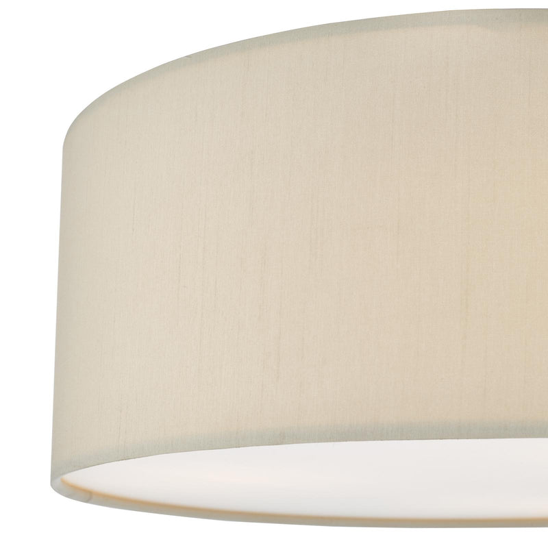 Dar Lighting Cierro 3 Light Flush Taupe 40cm • CIE5201