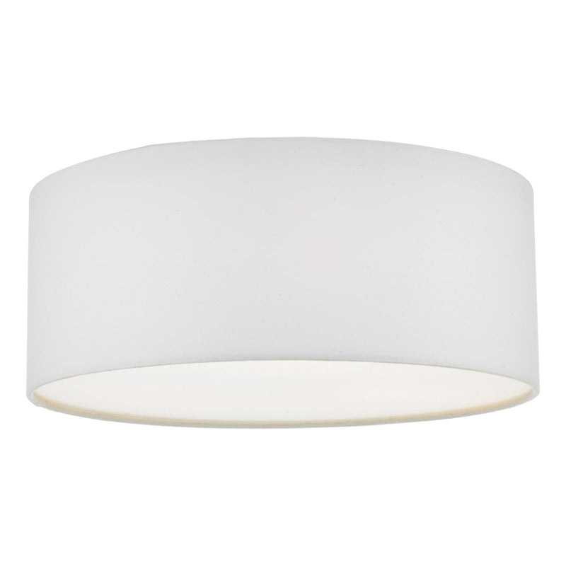 Dar Lighting Cierro 3 Light Flush Ivory 40cm • CIE5215