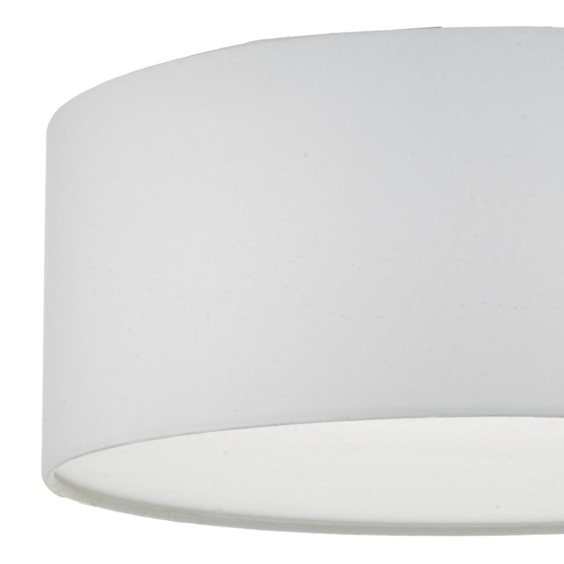 Dar Lighting Cierro 3 Light Flush Ivory 40cm • CIE5215