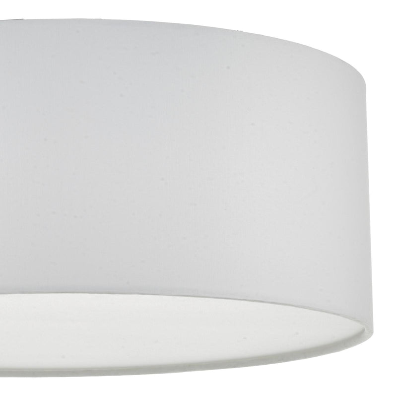 Dar Lighting Cierro 3 Light Flush Ivory 40cm • CIE5215