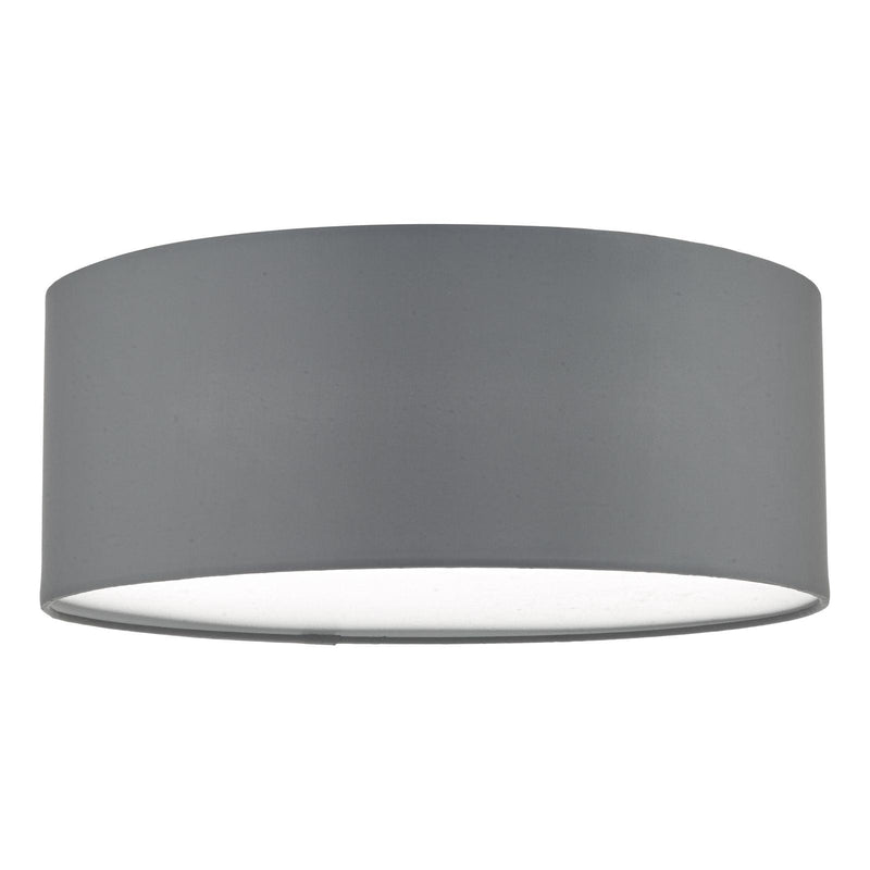 Dar Lighting Cierro 3 Light Flush Grey 40cm • CIE5239