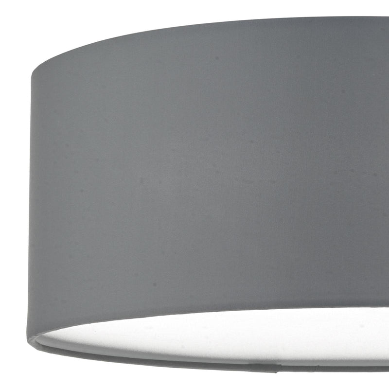 Dar Lighting Cierro 3 Light Flush Grey 40cm • CIE5239
