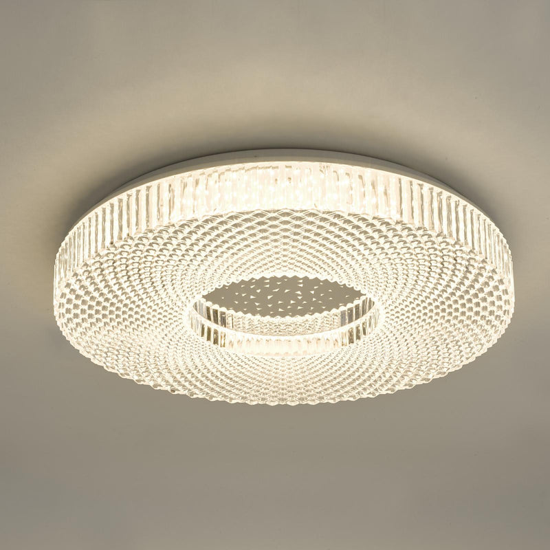Dar Lighting Cimona Flush Acrylic Large LED • CIM4808