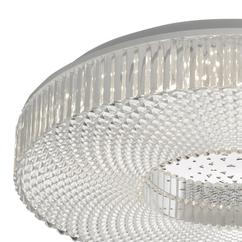 Dar Lighting Cimona Flush Acrylic Medium LED • CIM5008