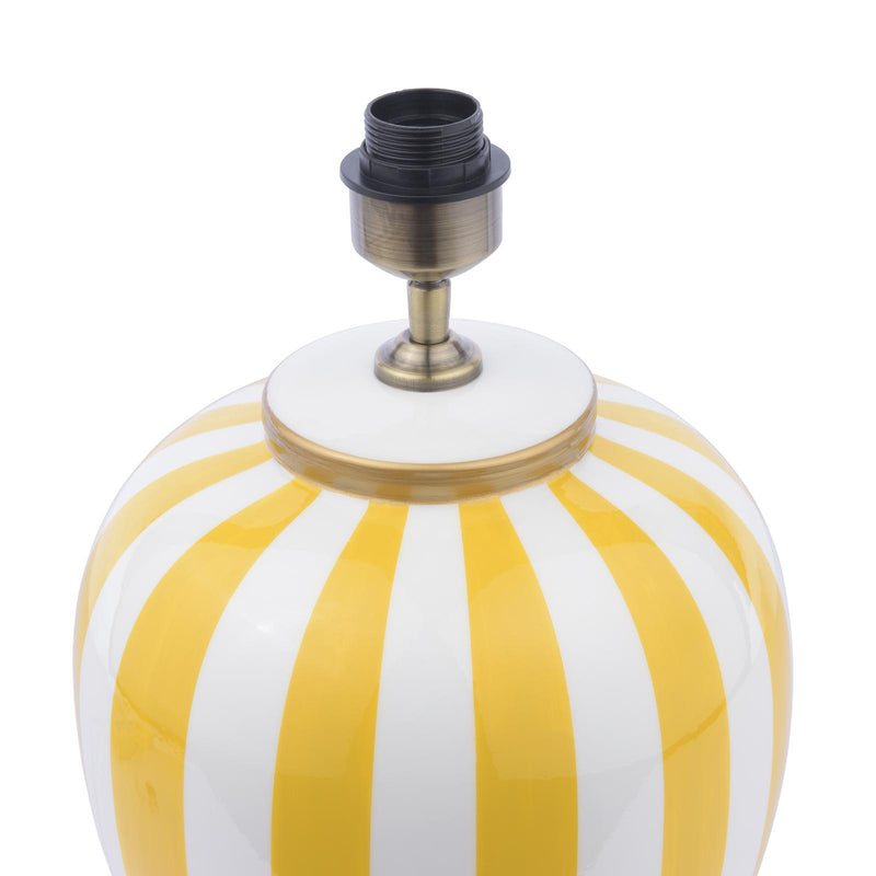 Dar Lighting Circus Table Lamp Yellow and White With Shade • CIR4226-ULY1415