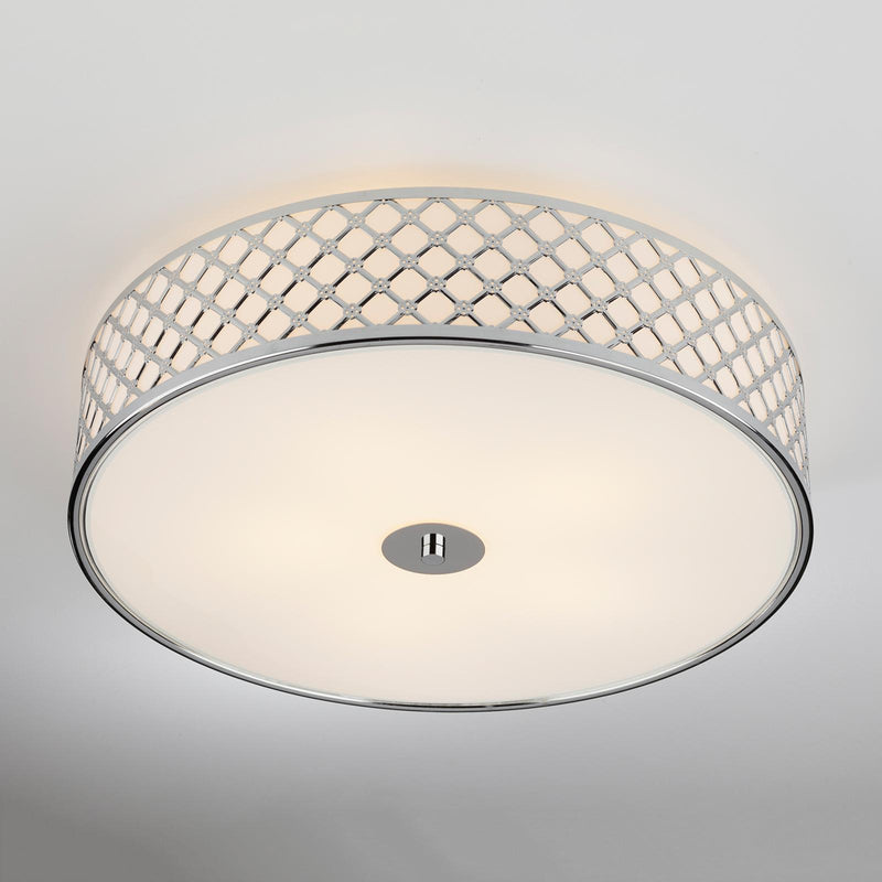 Dar Lighting Civic 5 Light Flush Large Polished Chrome • CIV5050