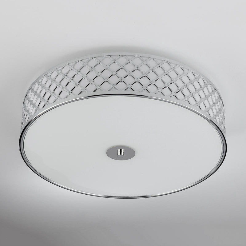 Dar Lighting Civic 5 Light Flush Large Polished Chrome • CIV5050