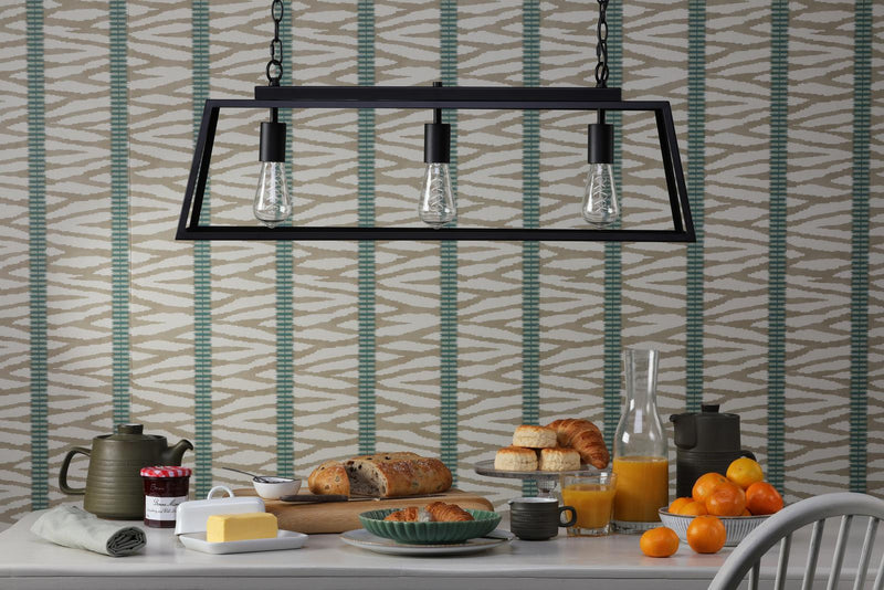 Dar Lighting Claudia 3 Light Bar Pendant Matt Black • CLA0322