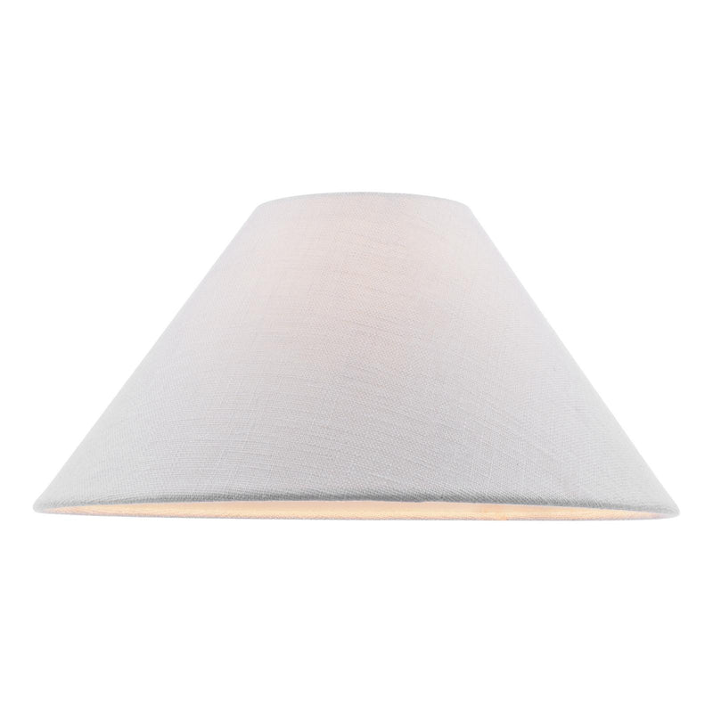 Dar Lighting Cleo Natural Linen Coolie Shade 44cm • CLE1733