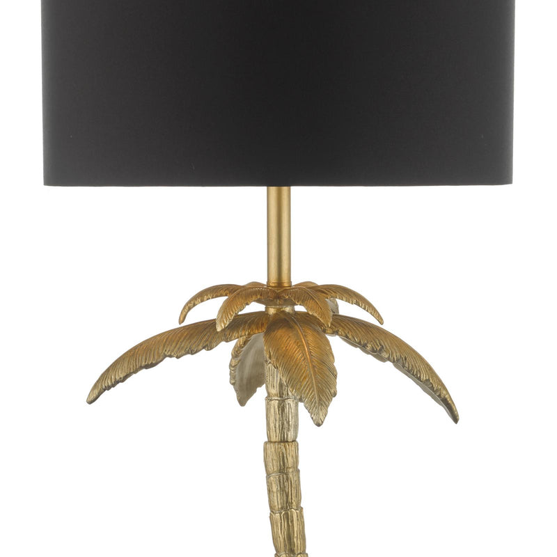 Dar Lighting Coco Floor Lamp Antique Gold With Shade • COC4935