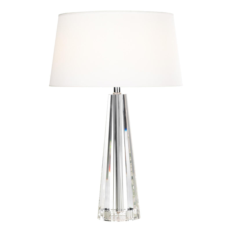 Dar Lighting Cyprus Table Lamp Crystal With Shade • CYP4208