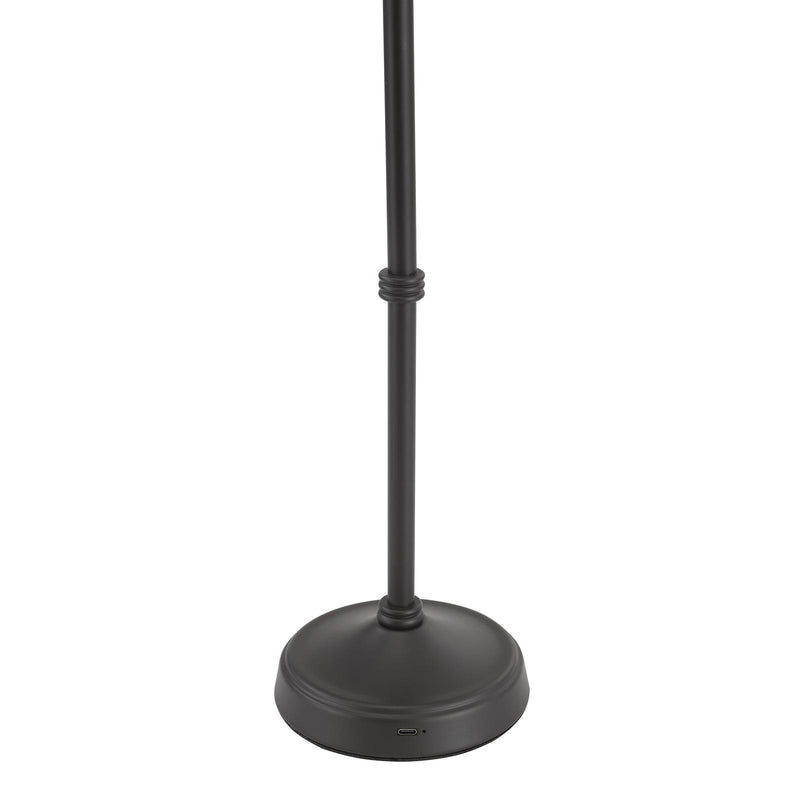 Dar Lighting Dahl Rechargeable Table Lamp Matt Black Base Only LED • DAH4222