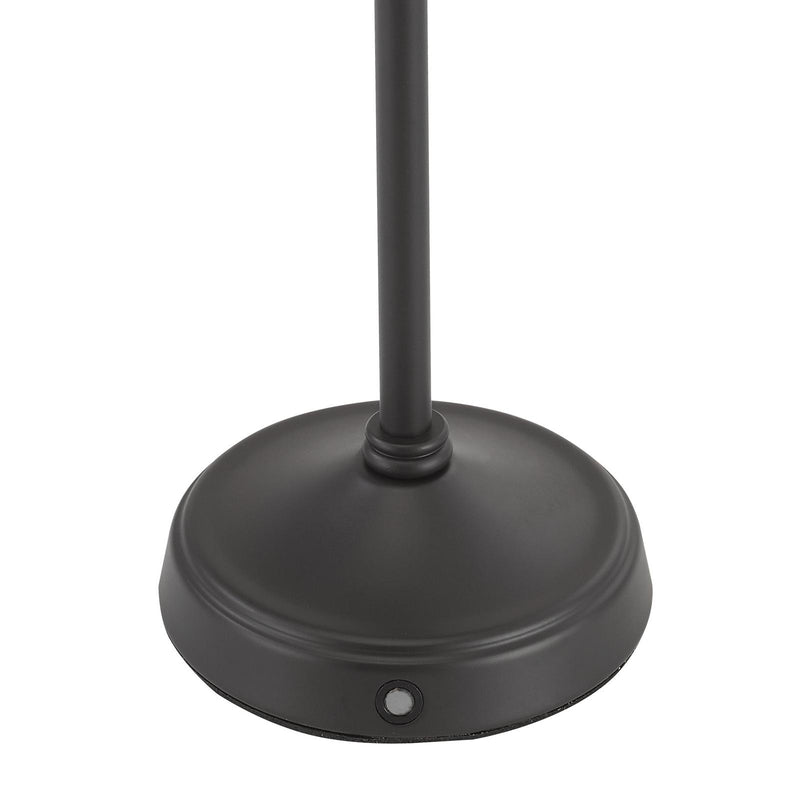 Dar Lighting Dahl Rechargeable Table Lamp Matt Black Base Only LED • DAH4222