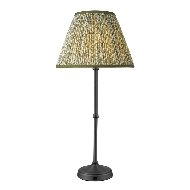 Dar Lighting Dahl Rechargeable Table Lamp Matt Black Base Only LED • DAH4222