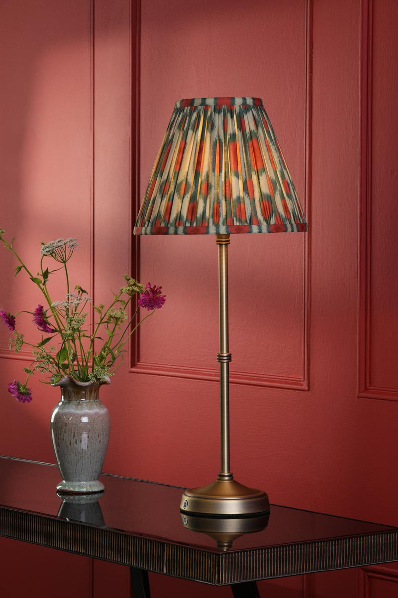 Dar Lighting Dahl Rechargeable Table Lamp Matt Antique Brass Base Only LED • DAH4275