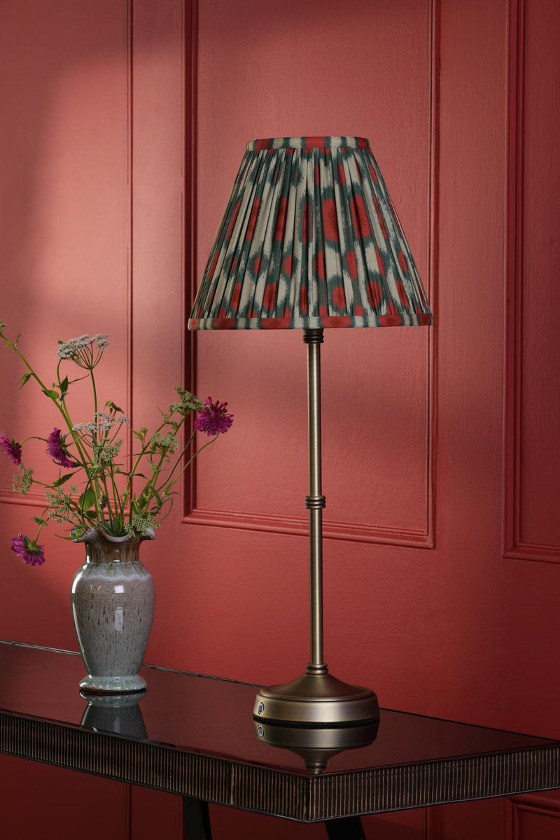 Dar Lighting Dahl Rechargeable Table Lamp Matt Antique Brass Base Only LED • DAH4275