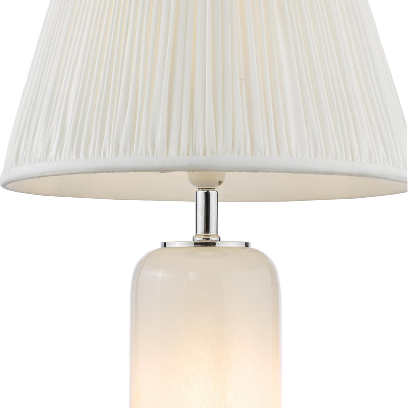 Dar Lighting Deandra Table Lamp Yellow and White Art Glass Base Only • DEA4226