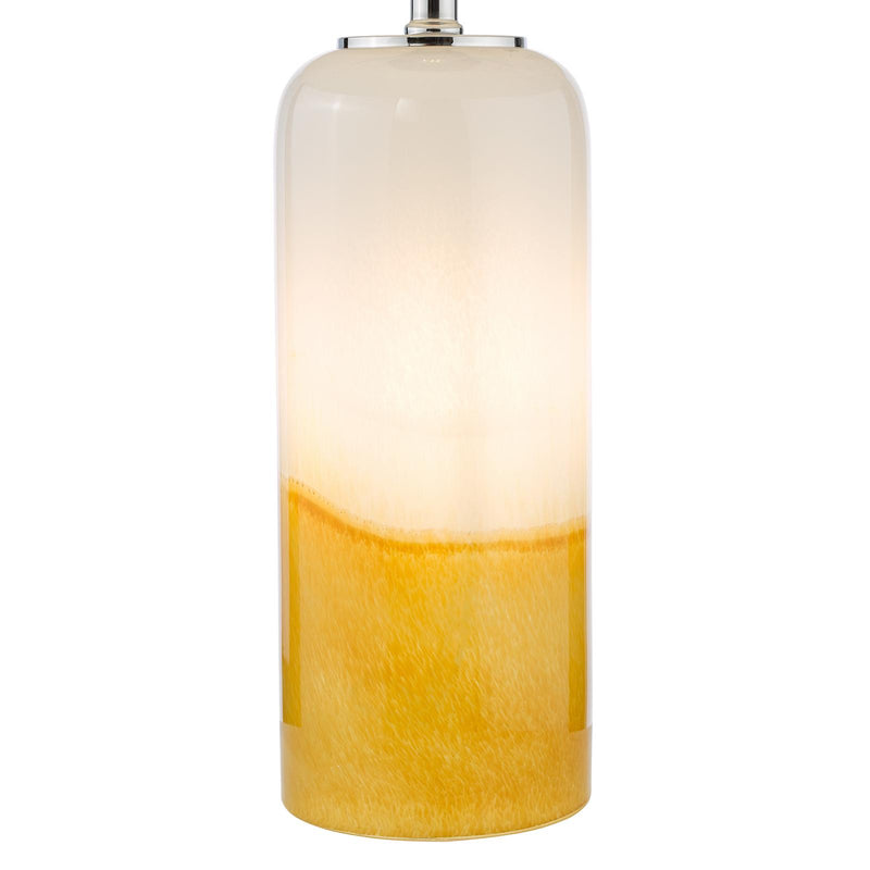 Dar Lighting Deandra Table Lamp Yellow and White Art Glass Base Only • DEA4226
