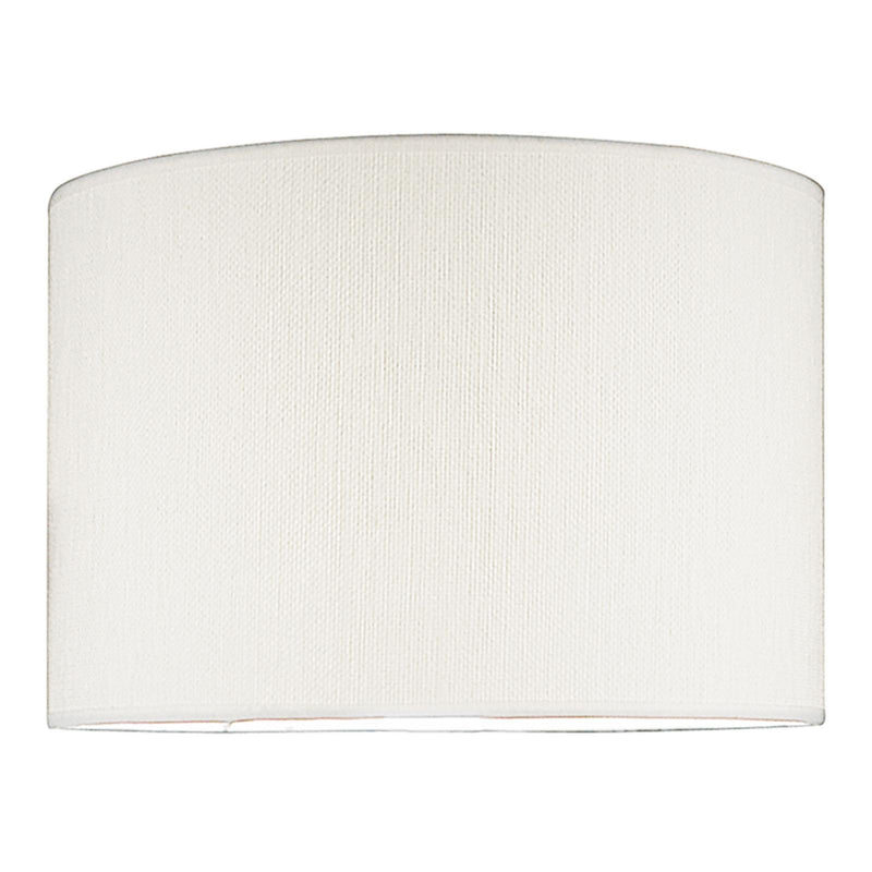Dar Lighting Delta Ivory Cotton Drum Shade 38cm • DEL1533