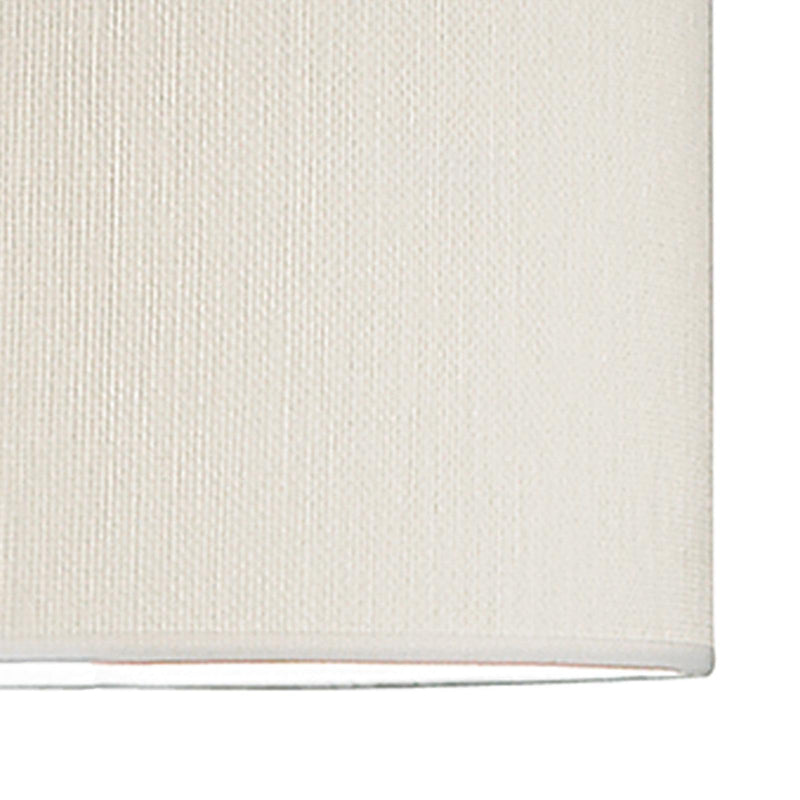 Dar Lighting Delta Ivory Cotton Drum Shade 38cm • DEL1533