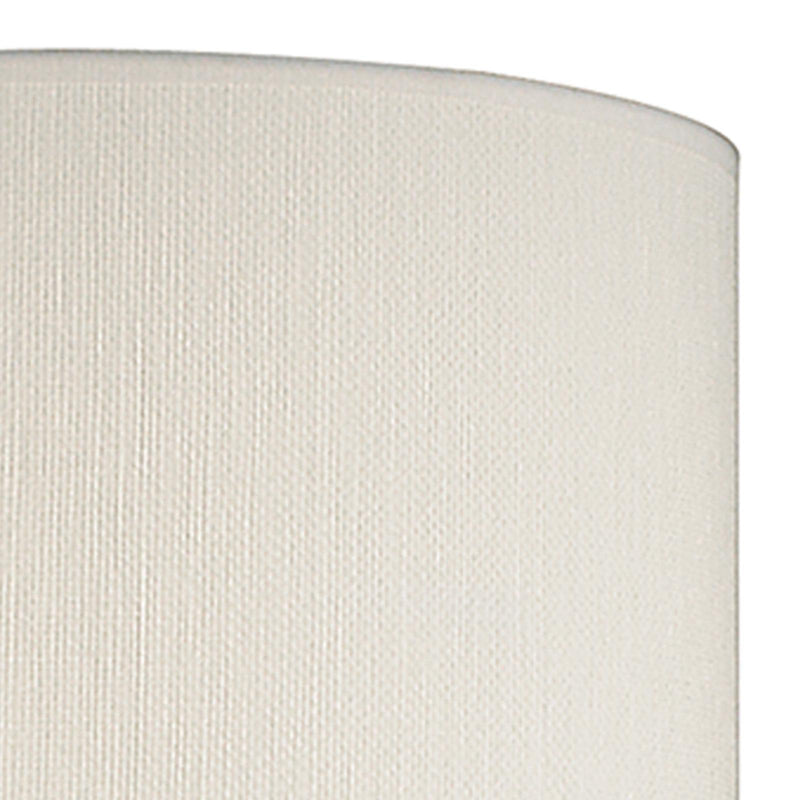 Dar Lighting Delta Ivory Cotton Drum Shade 38cm • DEL1533