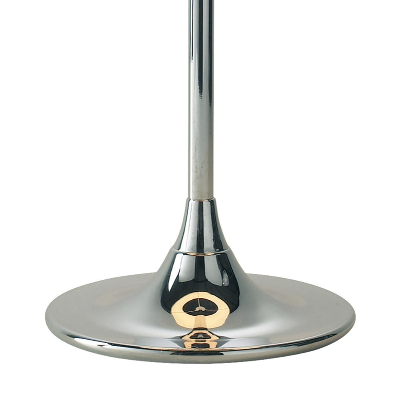 Dar Lighting Delta Table Lamp Polished Chrome With Shade • DEL4250