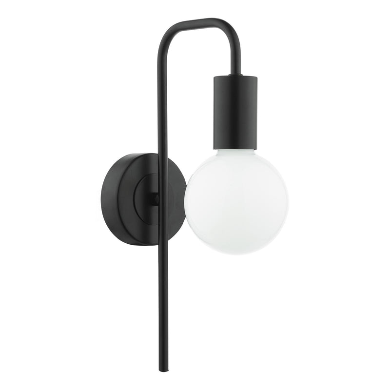 Dar Lighting Dena Wall Light Matt Black • DEN0722