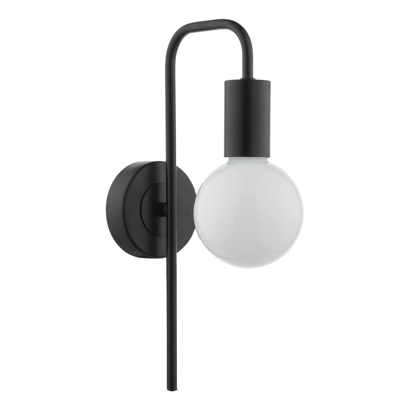Dar Lighting Dena Wall Light Matt Black • DEN0722