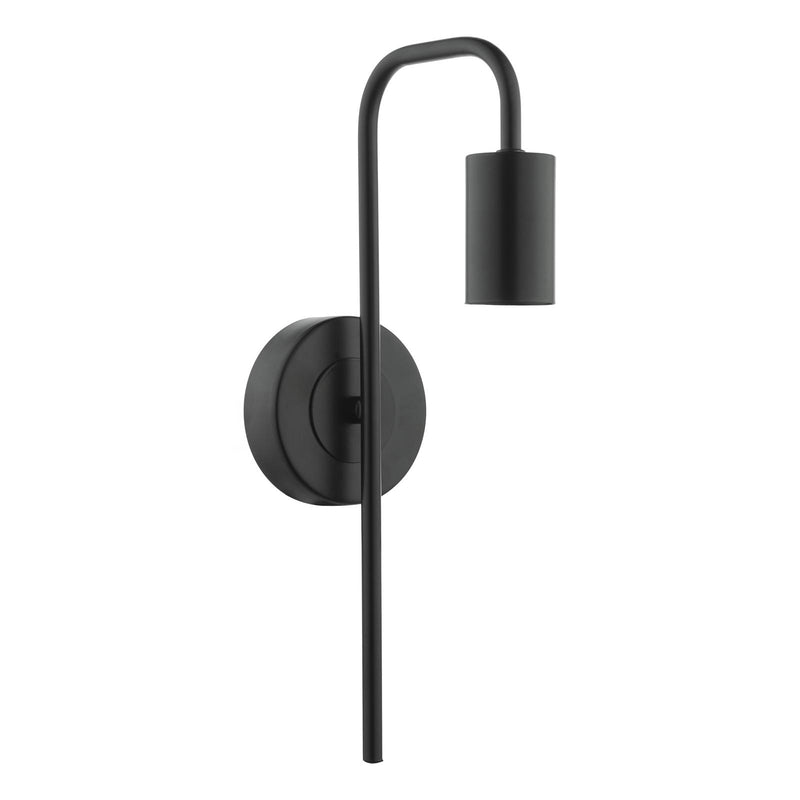 Dar Lighting Dena Wall Light Matt Black • DEN0722