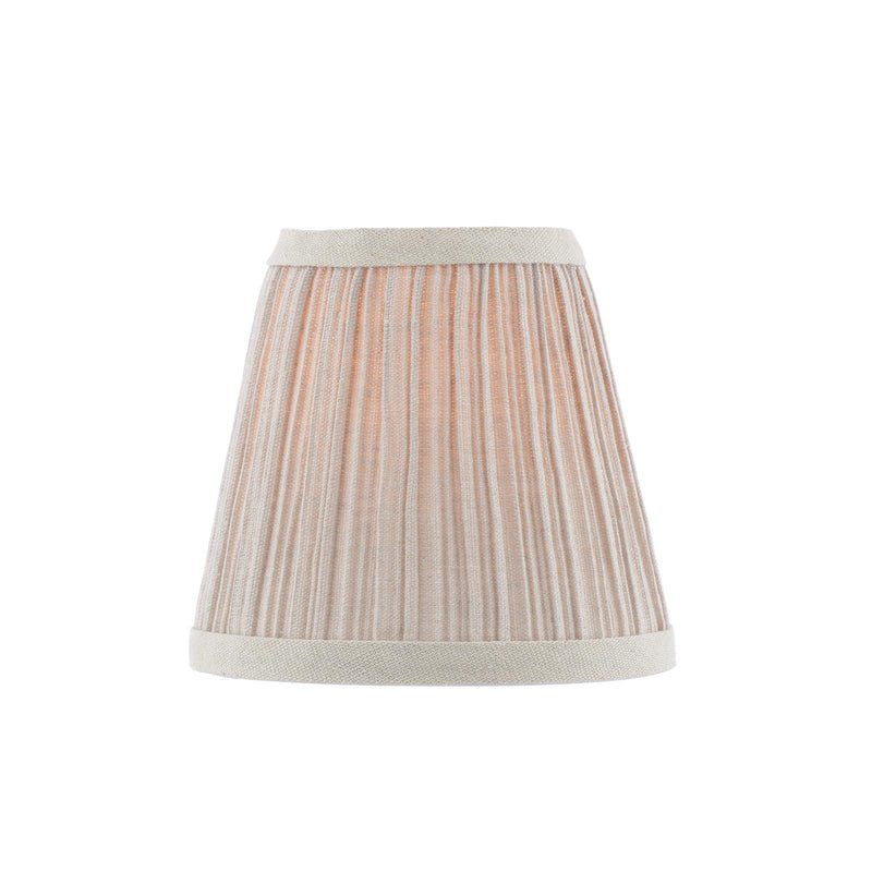 Dar Lighting Didina Natural Linen Tapered Drum Shade 15cm 15cm • DID2629