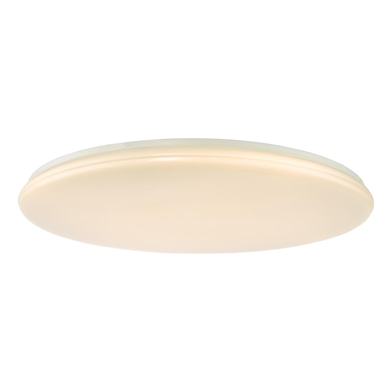 Dar Lighting Duena Flush White Frosted Acrylic LED • DUE482