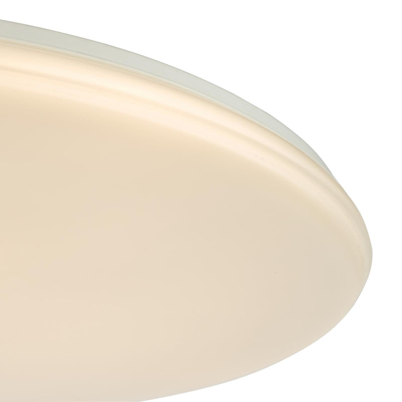 Dar Lighting Duena Flush White Frosted Acrylic LED • DUE482
