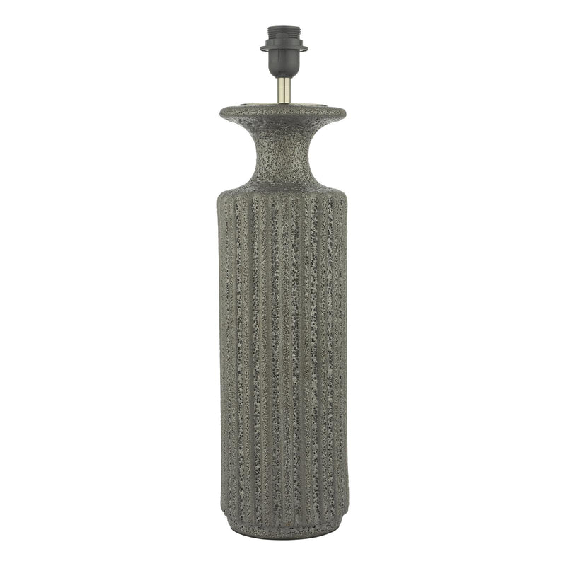 Dar Lighting Dugan Table Lamp Black Volcanic Glaze Base Only • DUG4222