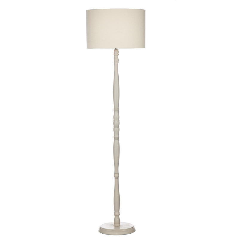 Dar Lighting Dunlop Floor Lamp Cream With Shade • DUN4933