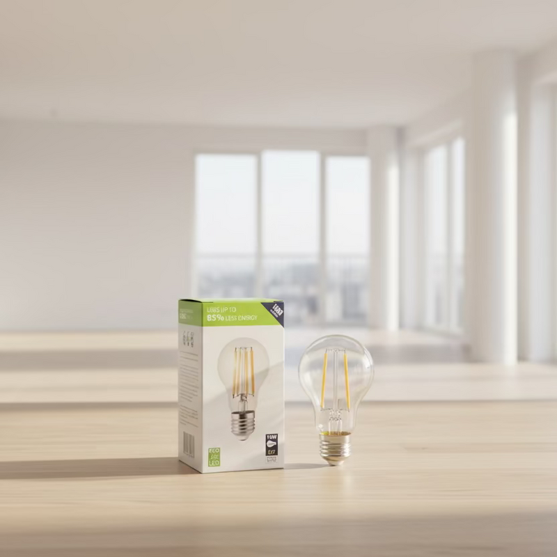 Searchlight Classic LED GLS E27 Dimmable 10W = 100w 2700K Warm White, 1500lm, Clear Finish • L3905-10WW