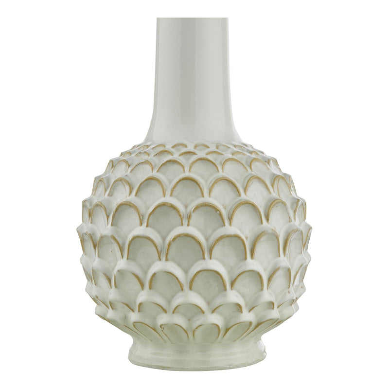 Dar Lighting Edlyn Table Lamp White With Shade • EDL422-CAS1639