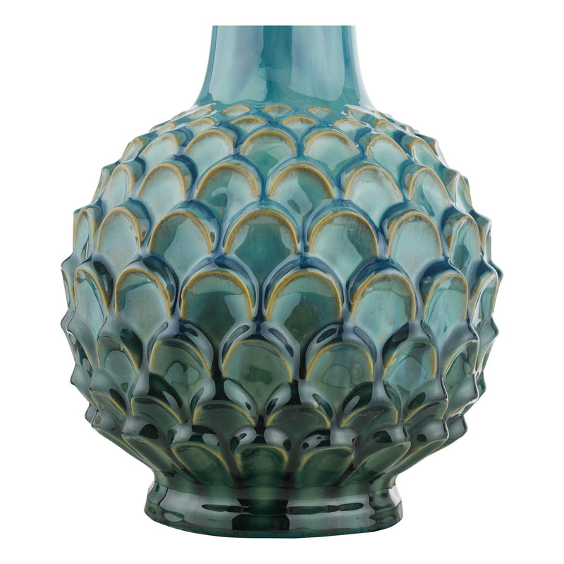 Dar Lighting Edlyn Table Lamp Blue With Shade • EDL4223-VOY1422