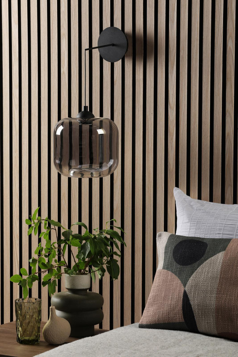 Dar Lighting Eileen Pendnant/Wall Light Matt Black LED Fitting Only • EIL0722