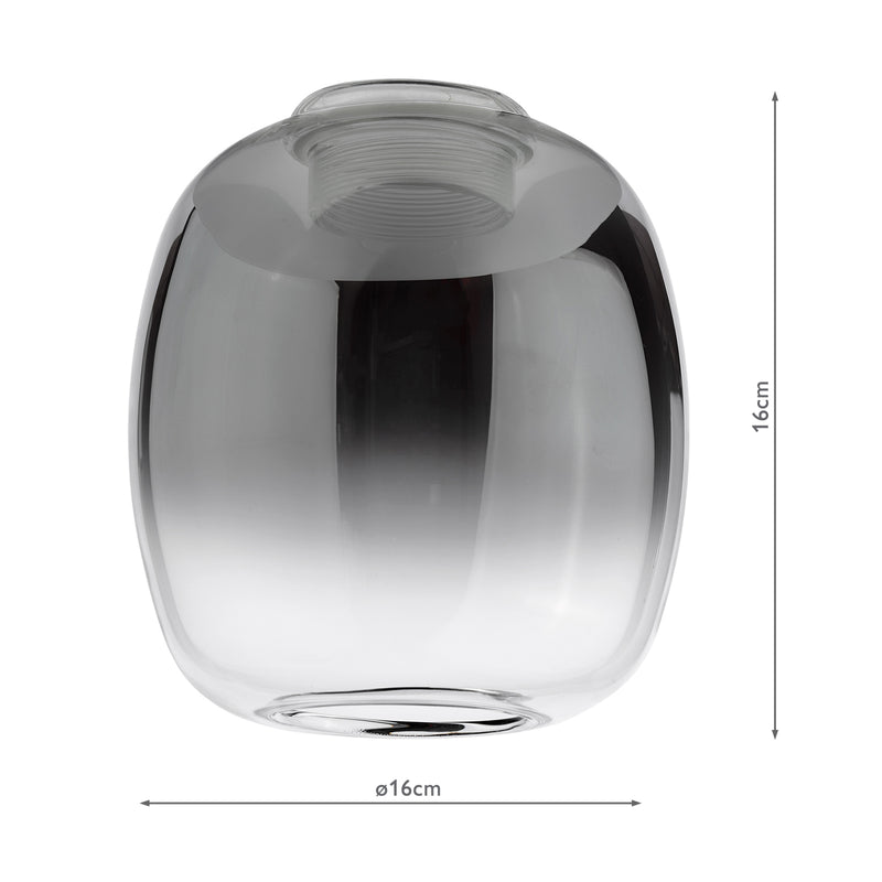 Dar Lighting Eileen Smoked Glass Shade • EIL19