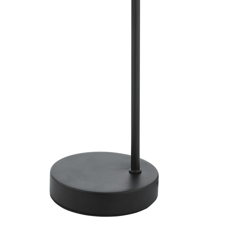 Dar Lighting Eissa 1 Light Touch Table Lamp Matt Black Smoked Glass • EIS4122