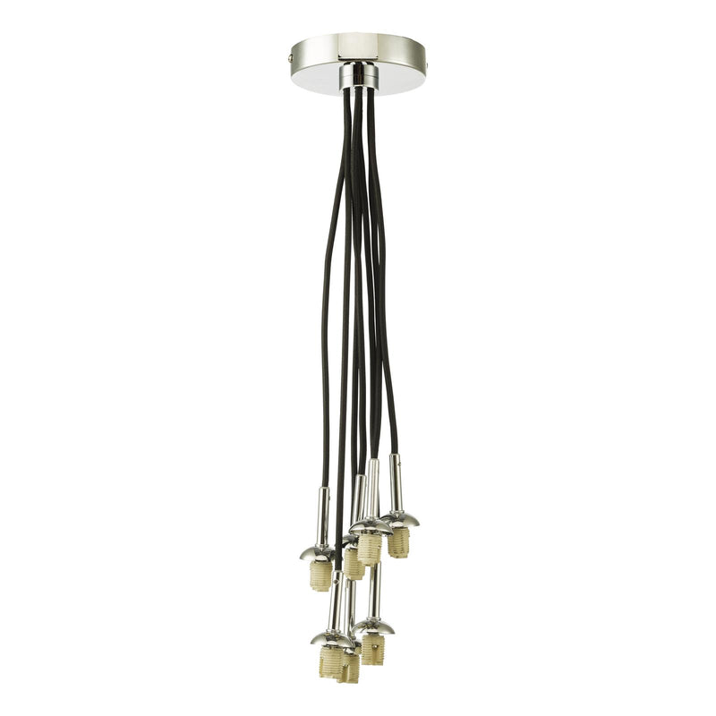 Dar Lighting Elpis 7 Light Cluster Pendant Polished Chrome Frame Only • ELP342-F